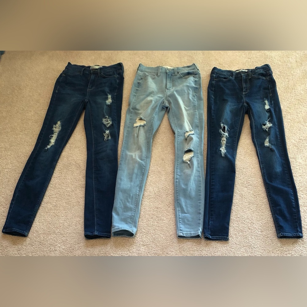 3 Pairs MUDD FLX Stretch High-Rise Jeggings - Size 0